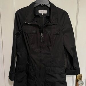 Calvin Klein Women's Utility Jacket in Black, Size Small